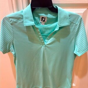 FootJoy Women's Aqua Striped Muscle Tee